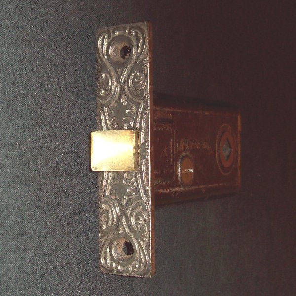 Fancy Small Mortise Latch by Mallory Wheeler Circa 1884 - Click Image to Close